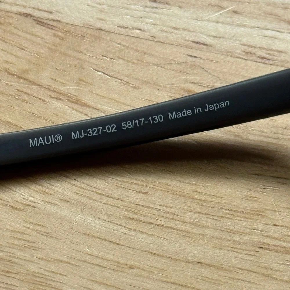 Maui Jim Guardrails MJ327-02 Sunglasses Black Gray‎ Aviator Japan Frame Only